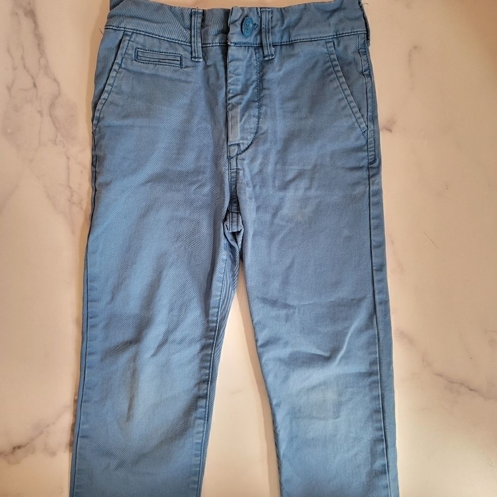 Boys 4t Gap bright blue straight dressy pants classic 5 pocket - Picture 1 of 7